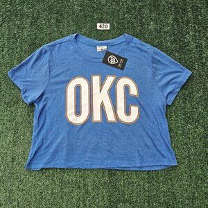 Where I'm From Women's OKC Crop T-Shirt NWT size Large